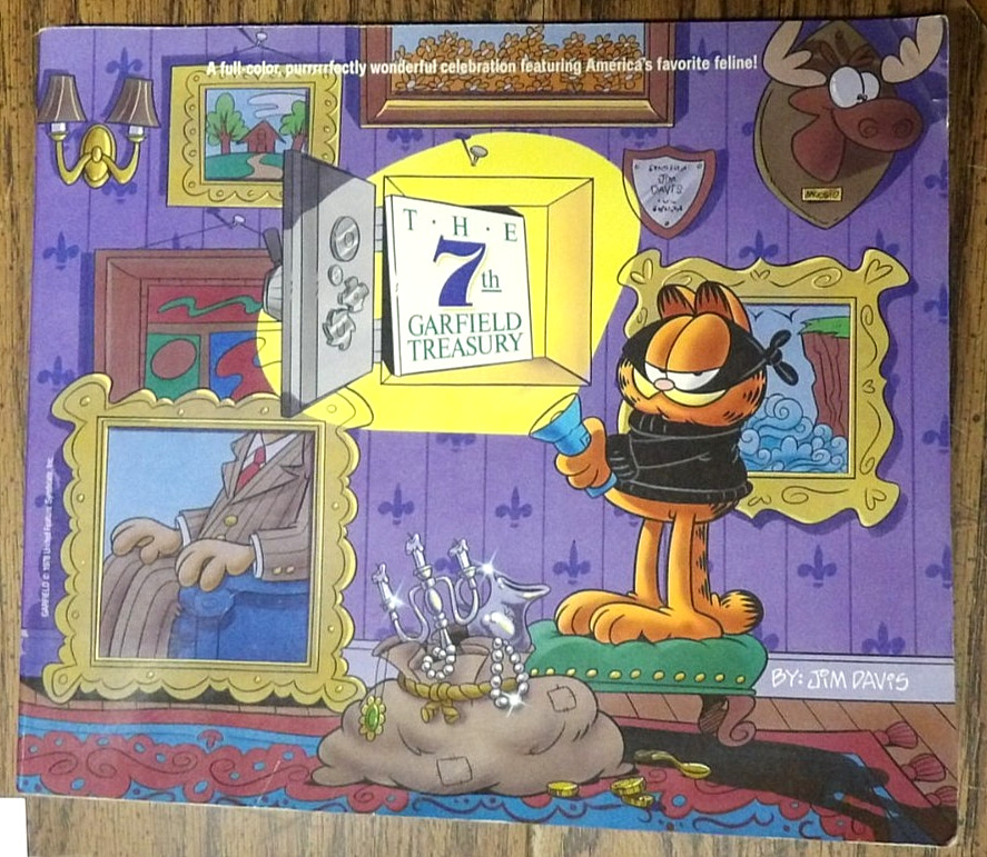 The 7th Garfield Treasury by Jim Davis 1993 Trade Paperback 8.5×10 Inches