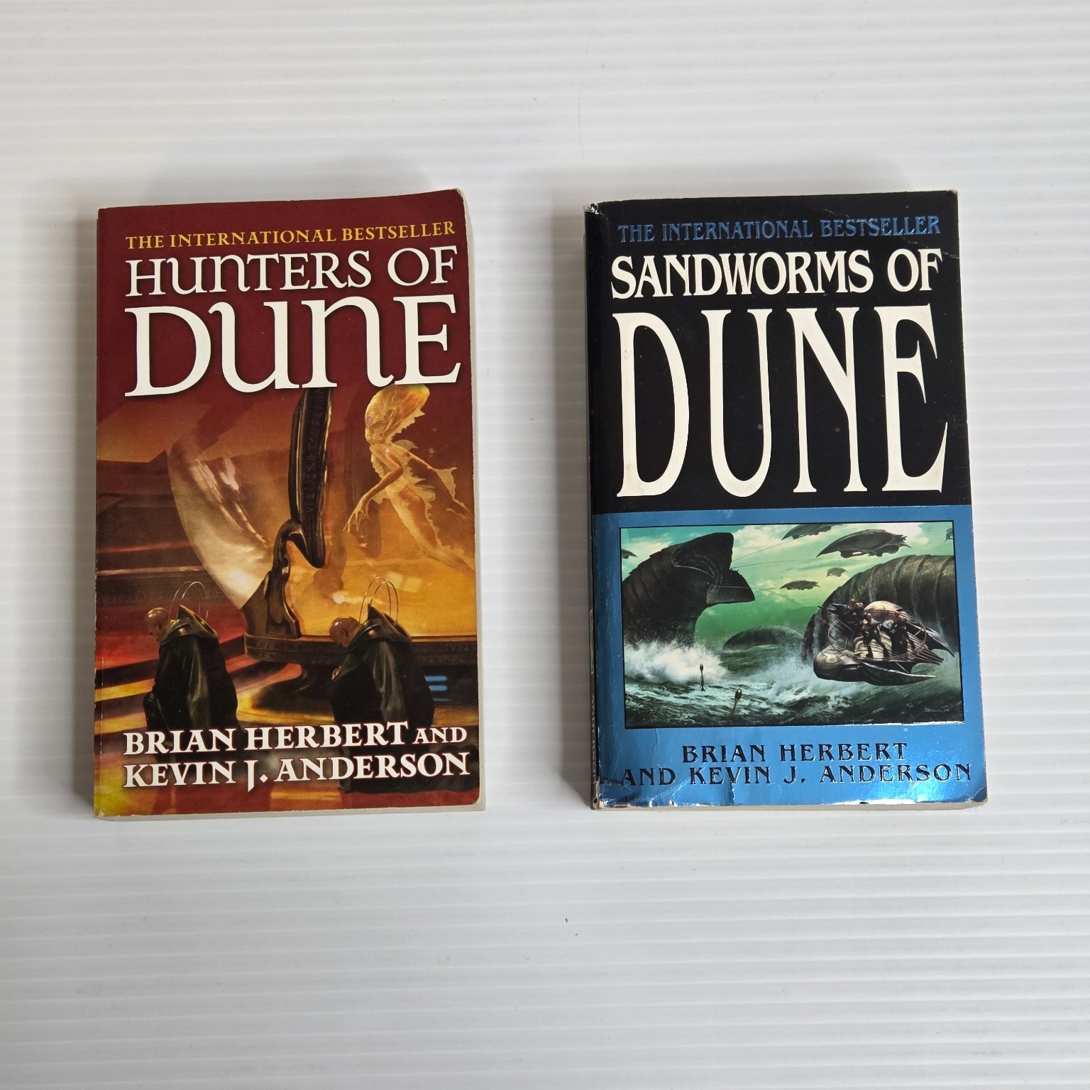Hunters of Dune & Sandworms Brian Herbert Anderson Dune Series Sci-Fi Tor