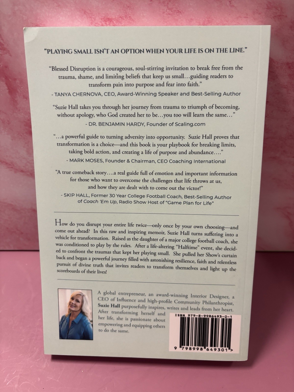 Blessed Disruption: Transforming Trauma into Triumph by Suzie Hall (softcover)
