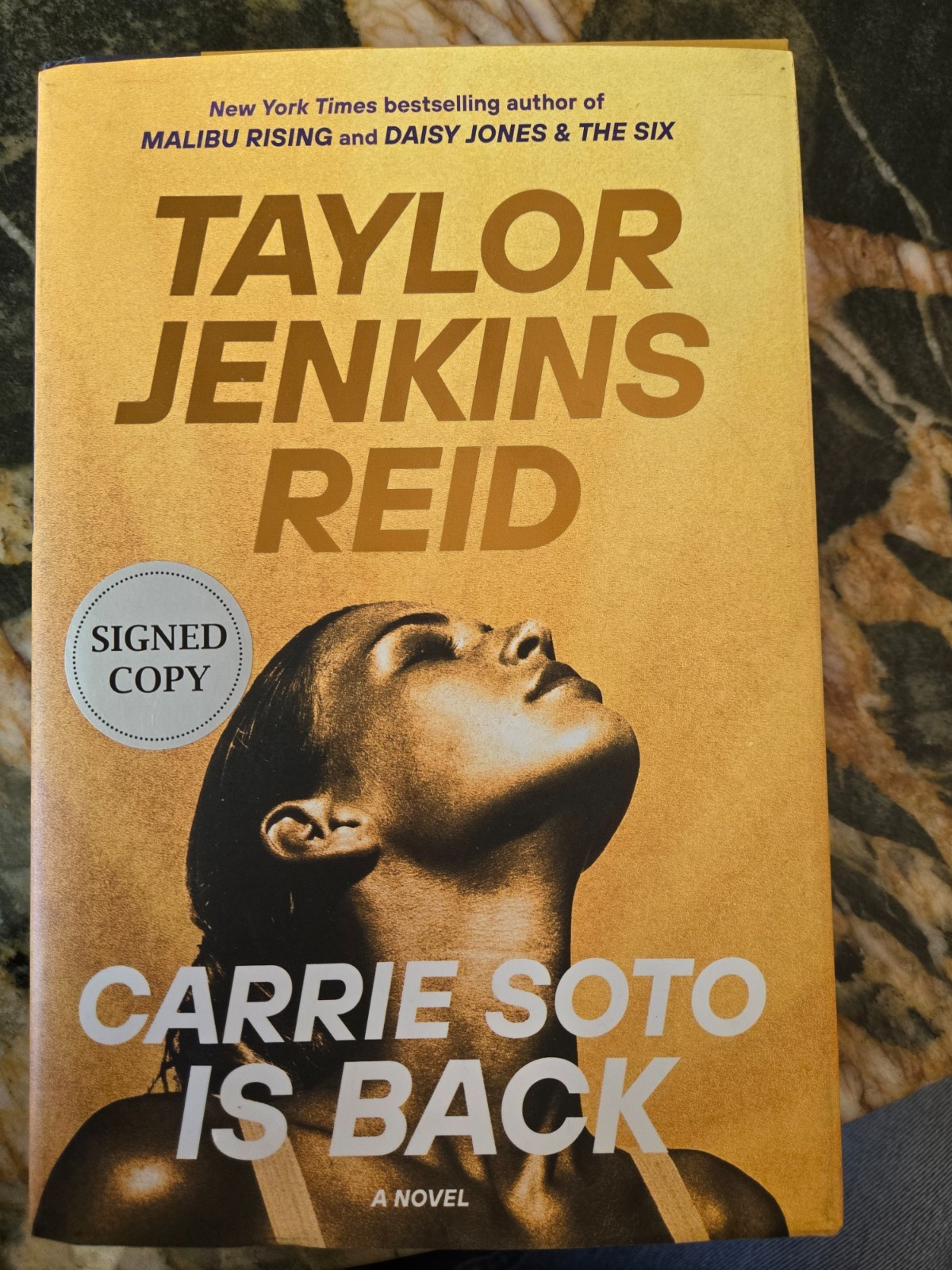 SIGNED Carrie Soto Is Back by Taylor Jenkins Reid 1st edition, HC/DJ/like new