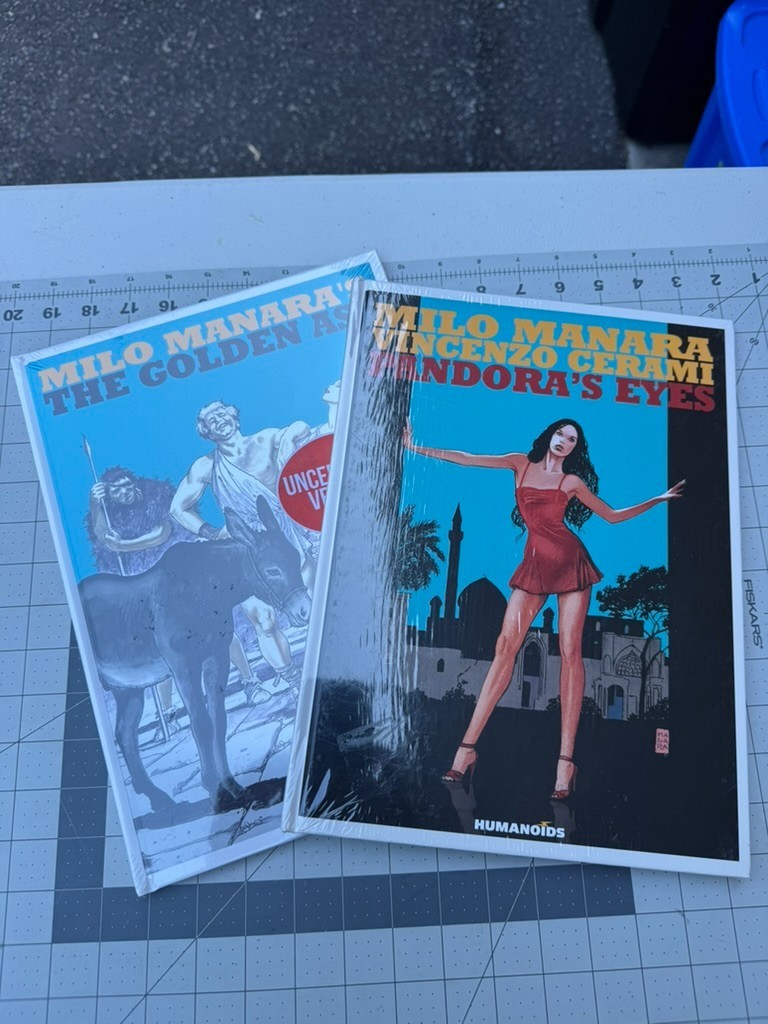 Pandora’s Eyes & Golden Ass by Mili Manara and Vincenzo Cerami SEALED NEW