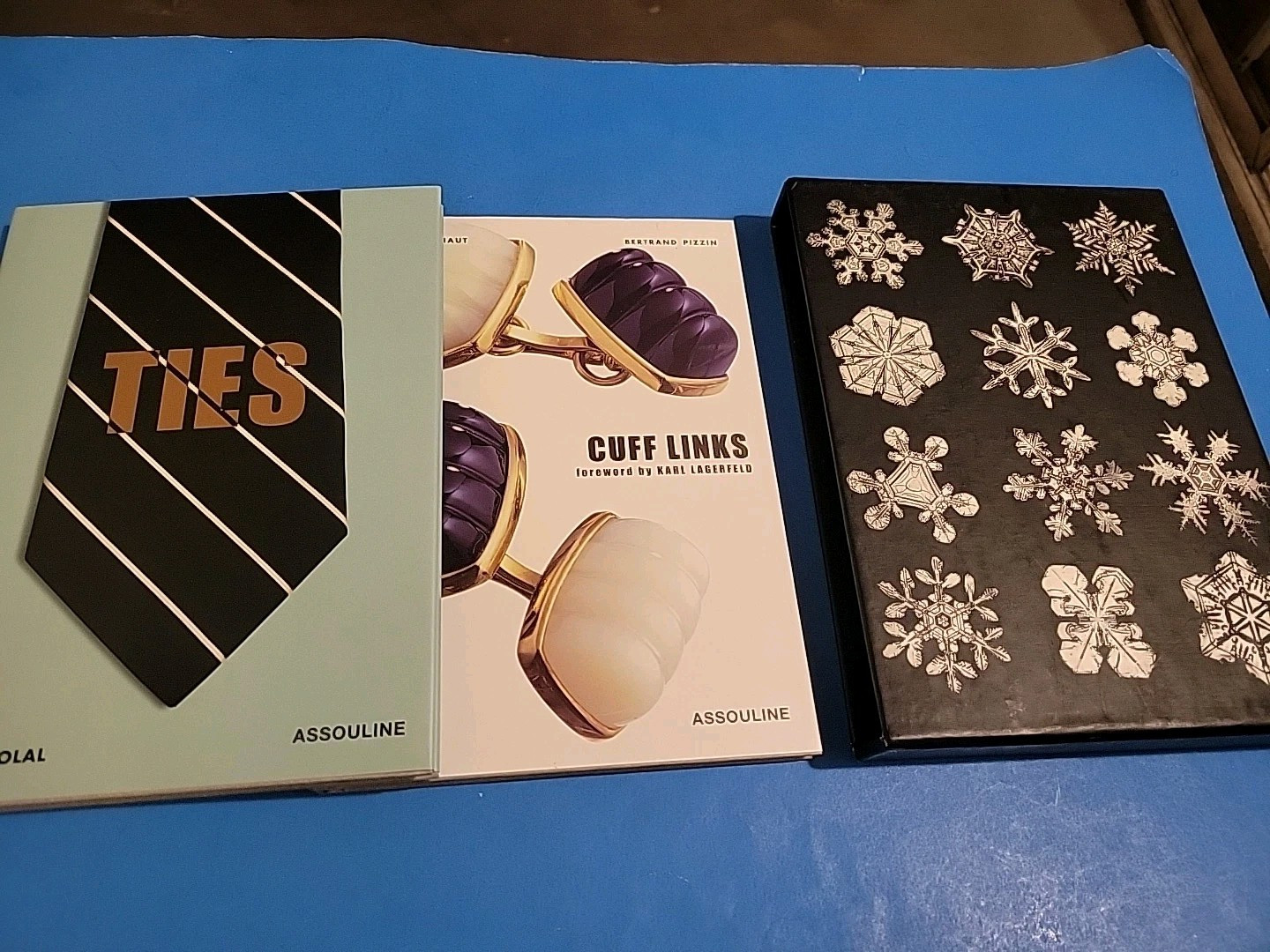 2 Books, Ties, Cuff Links, In Sax Fifth Ave. Slipcase