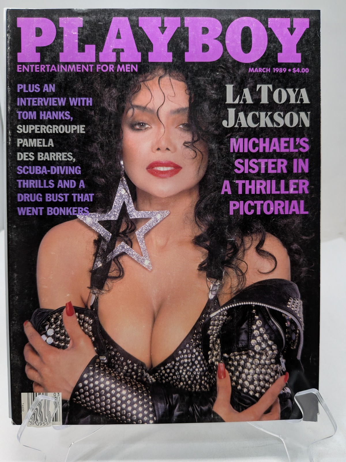 Playboy Magazine March 1989 🔥 CG La Toya Jackson 🔥 PM Laurie Wood 🔥 B