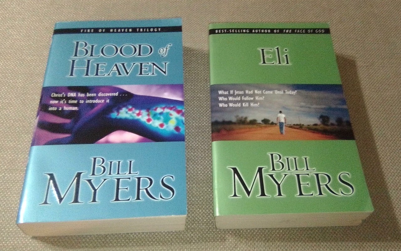 Bill Myers Book Lot 2 Paperback First Edition_Eli-2000_Blood Of Heaven-1996