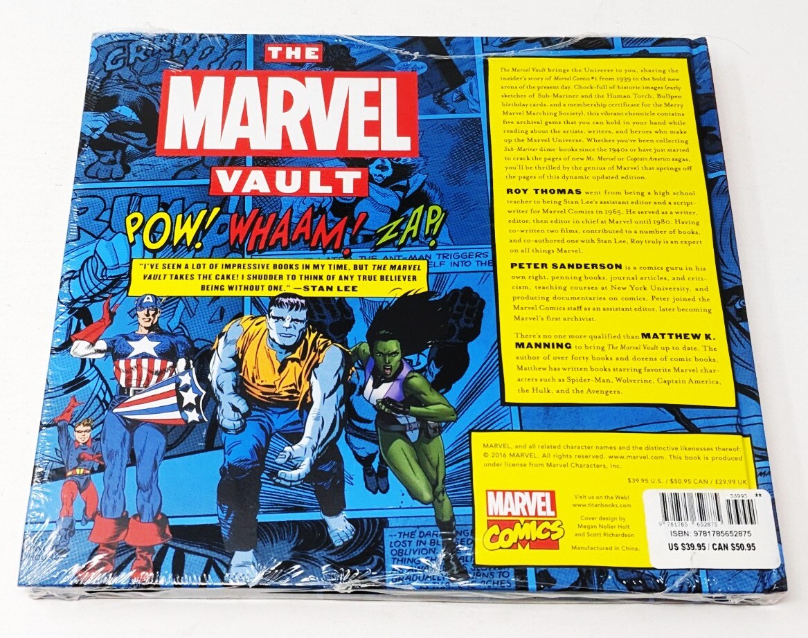 The Marvel Vault: A Visual History – Hardcover ~ Thomas, Roy LIKE NEW