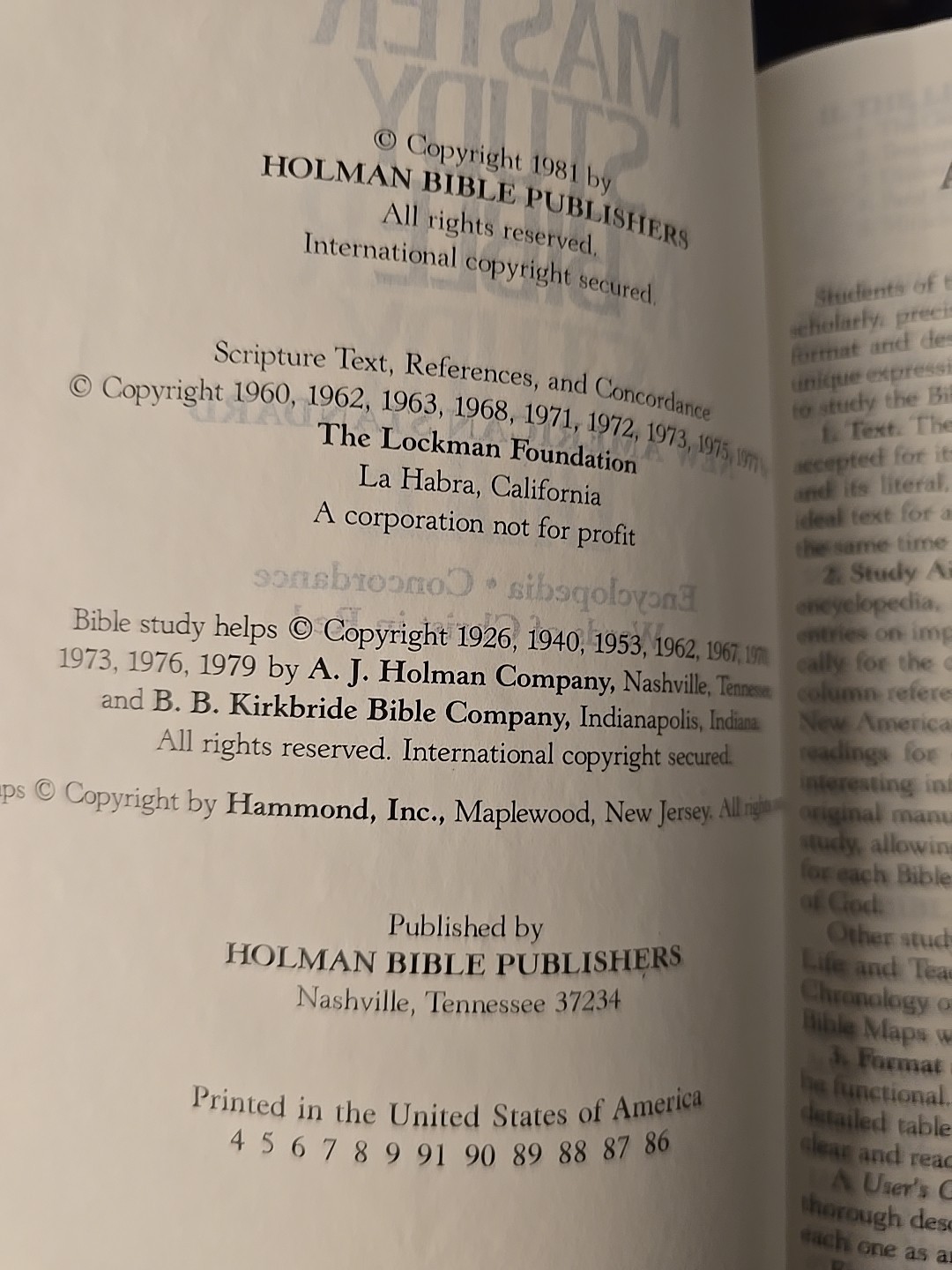 NASB Master Study Bible Nelson Top grain Cowhide