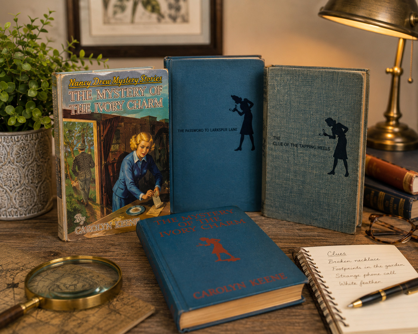 Vintage Nancy Drew Hardcover Book Lot of 4 Carolyn Keene