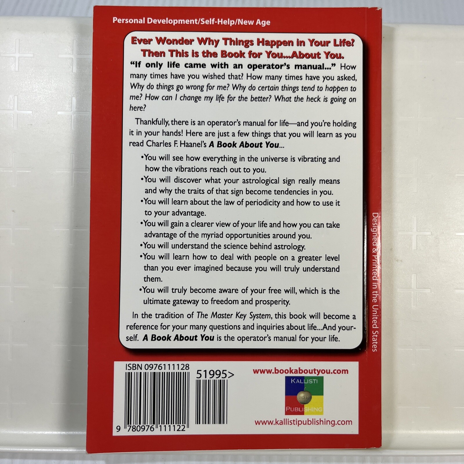 A Book about You Personal Development Self Help Paperback Charles F. Haanel