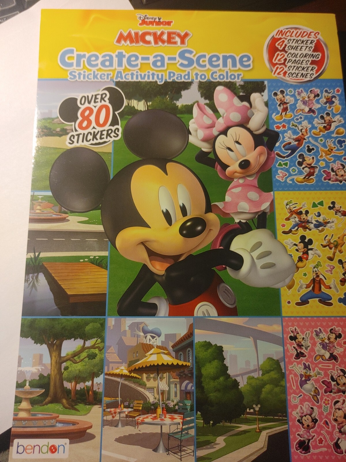 Mickey Create-a-Scene Sticker Activity Pad & Color Book W4