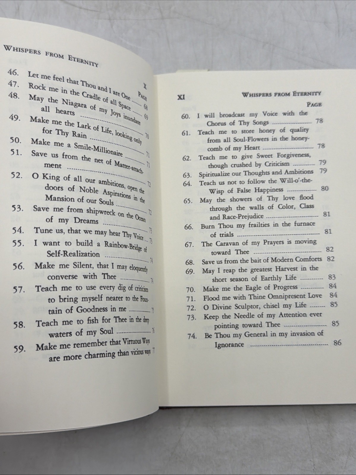 Paramahansa Yogananda Whispers from Eternity Leatherbound Hardcover 1st Version