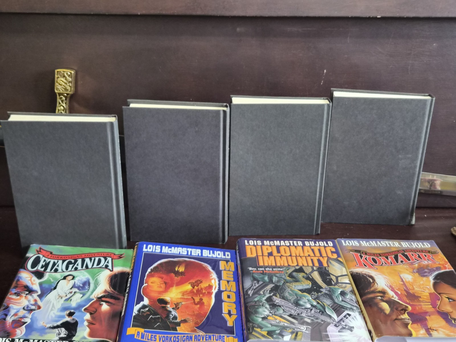 ​​​Lois McMaster Bujold VORKOSIGAN SAGA 4-Book Set 1996-2002 Miles BCE HCDJ VG+