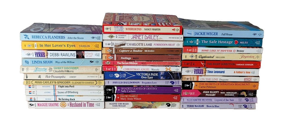 Lot of 18 Contemporary ROMANCE Paperbacks – Popular Authors Books RANDOM MIX