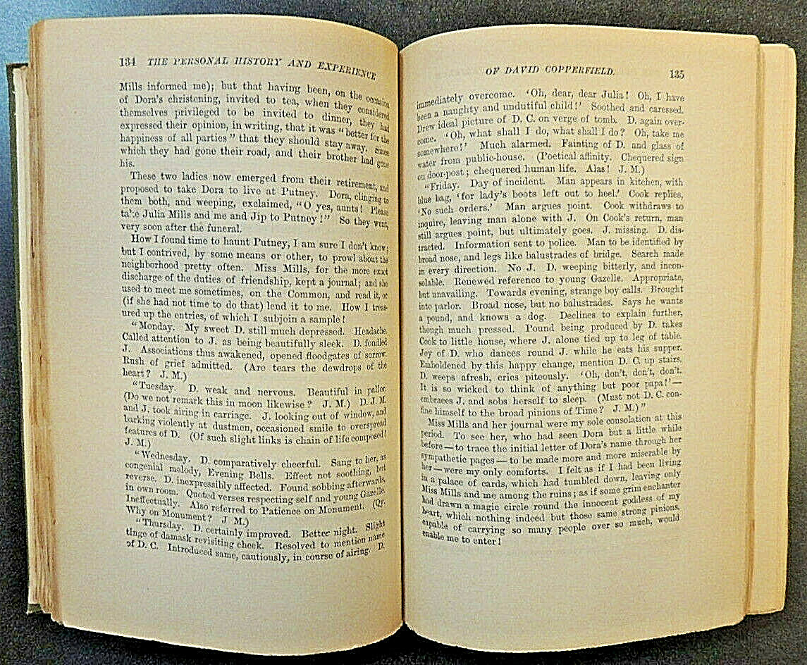 2 Vol Set: David Copperfield Complete Volumes 1-2 Decorative Binding Dickens