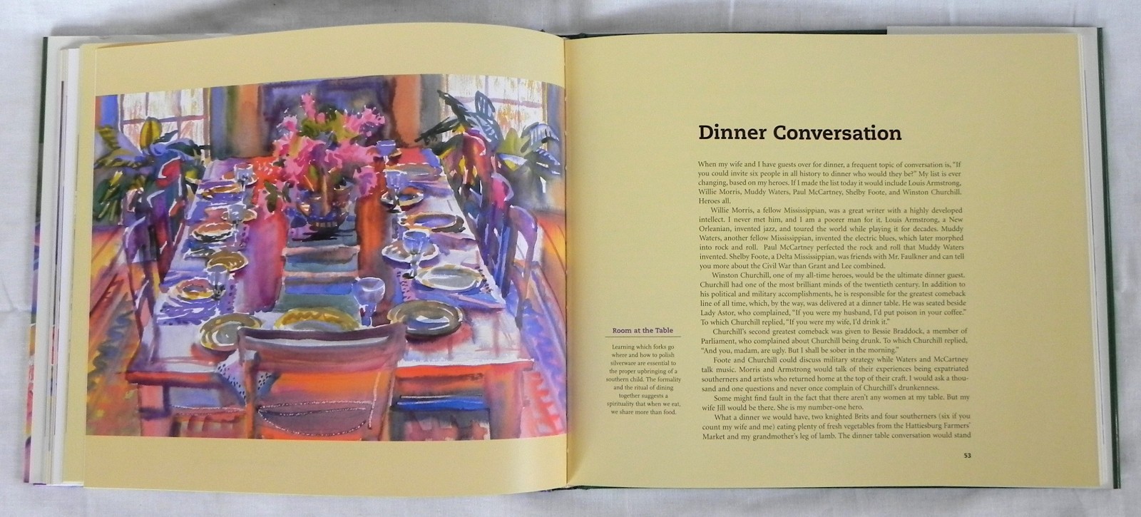 “A Southern Palate” Cookbook, Robert St. John (Signed) + Wyatt Waters, 2002 Exc.