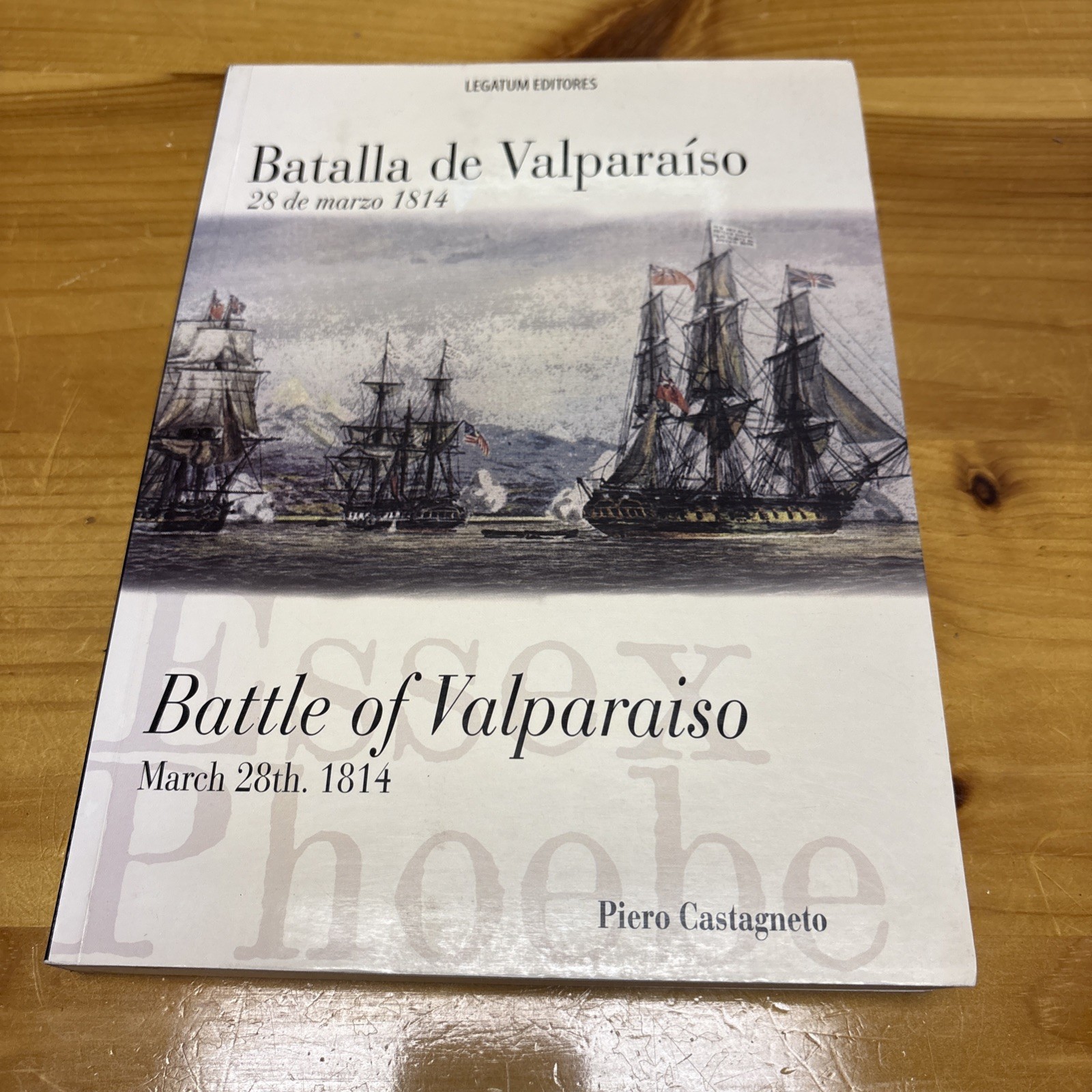Battle of Valparaiso Signed by Admiral Kenneth Pugh Chilean Navy Mystic Seaport