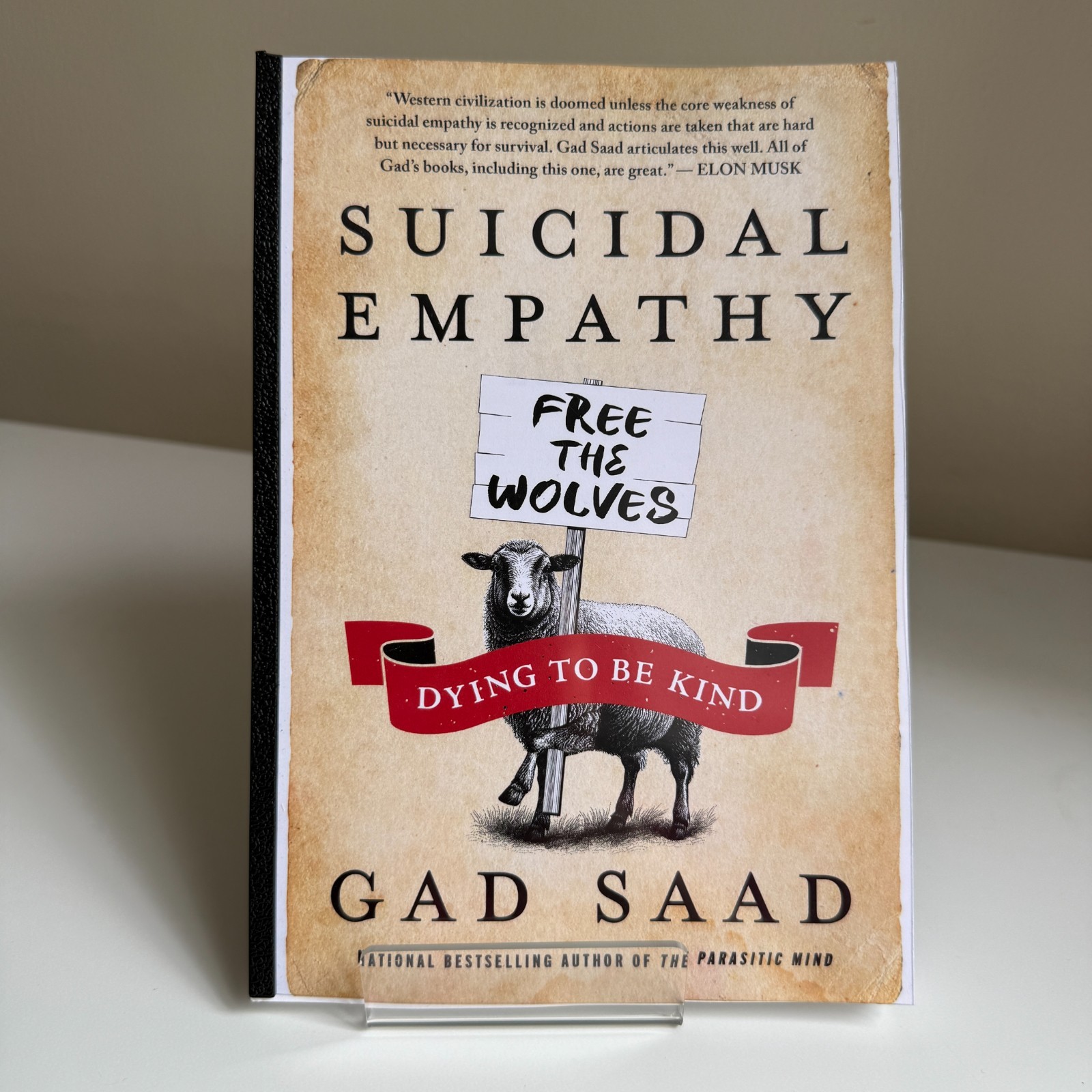 Suicidal Empathy Gad Saad Bound Manuscript Publisher Mock-Up Broadside 2026