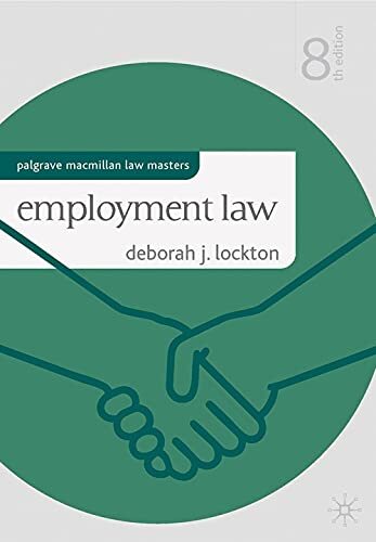 Employment Law (Palgrave Macmillan Law Masters) by Lockton, Deborah J Paperback