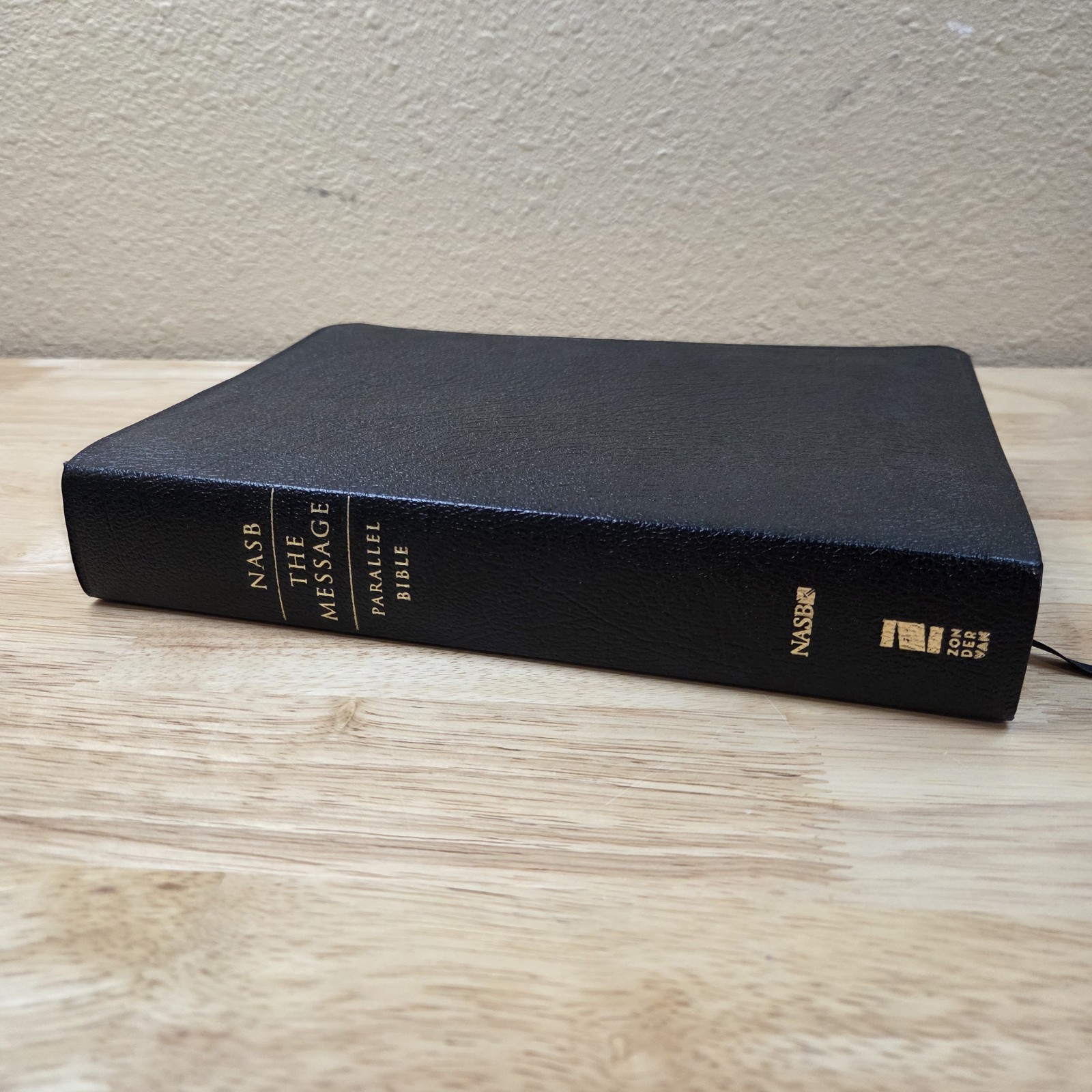 NASB / The Message Parallel Bible by Zondervan Staff 2004, Black Bonded Leather