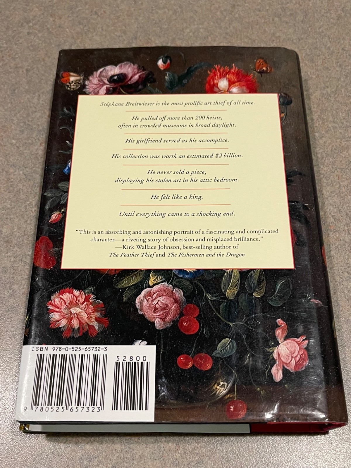The Art Thief by Michael Finkel (First Edition, 14th Printing Hardcover)