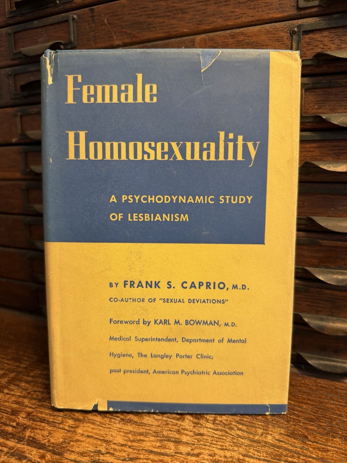 Female Homosexuality: Psychodynamic Study Lesbianism Hardcover Book 6th Vtg MCM