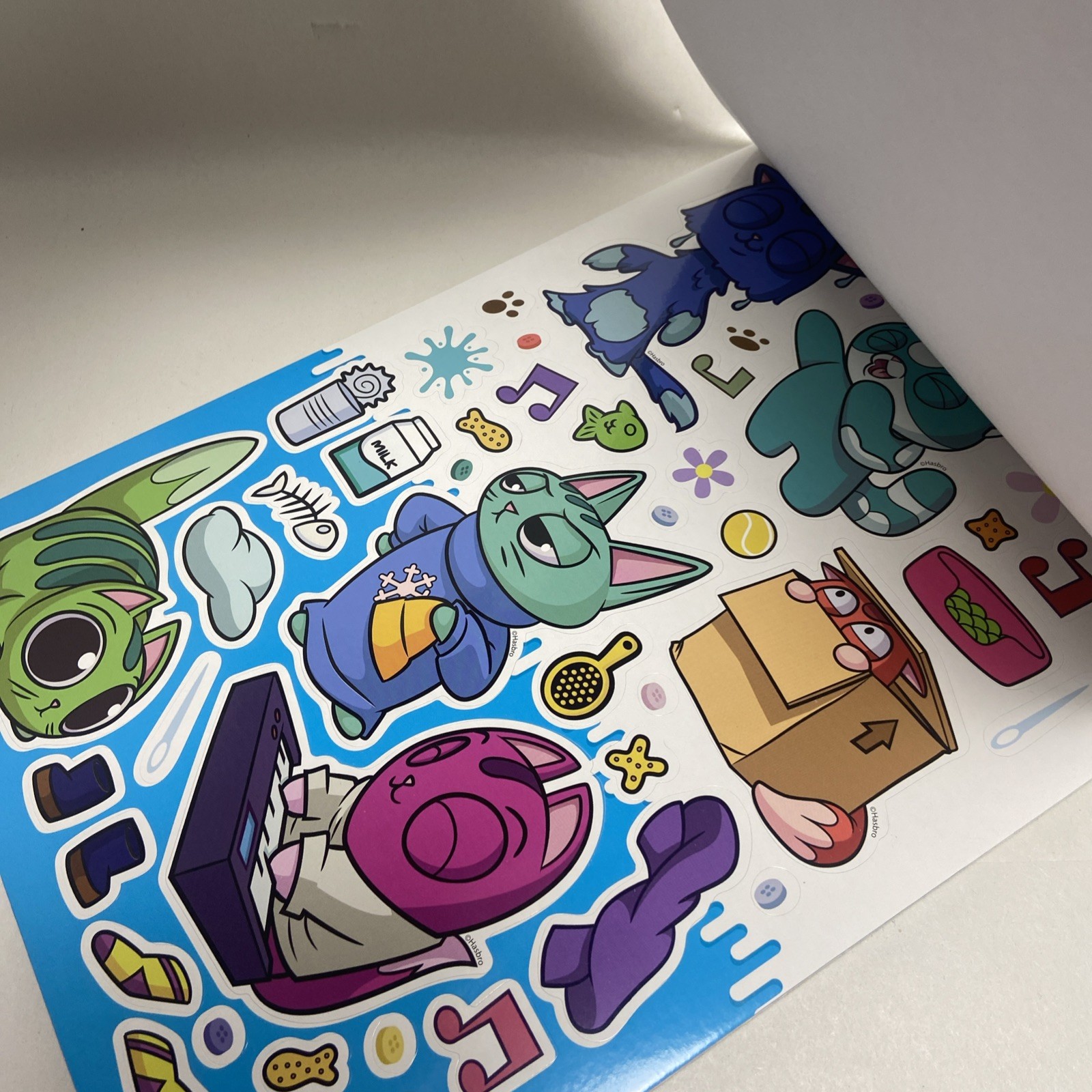 Lost Kitties Create A Scene Sticker Activity Coloring Book Paperback Pad
