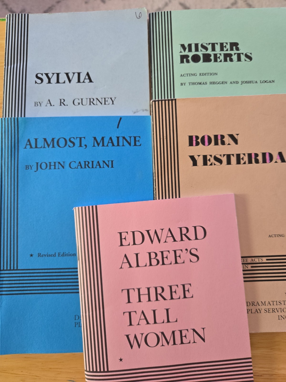 5 Plays: Almost, Maine, Sylvia, Three Tall Women, Born Yesterday, Mister Roberts