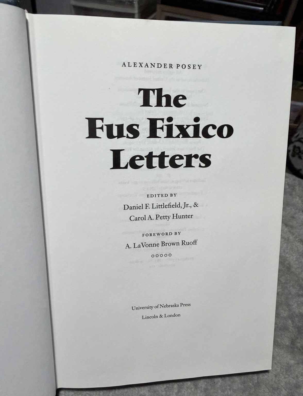 The Fus Fixico Letters 1993 Native American Satire Vintage Hardcover Very Good