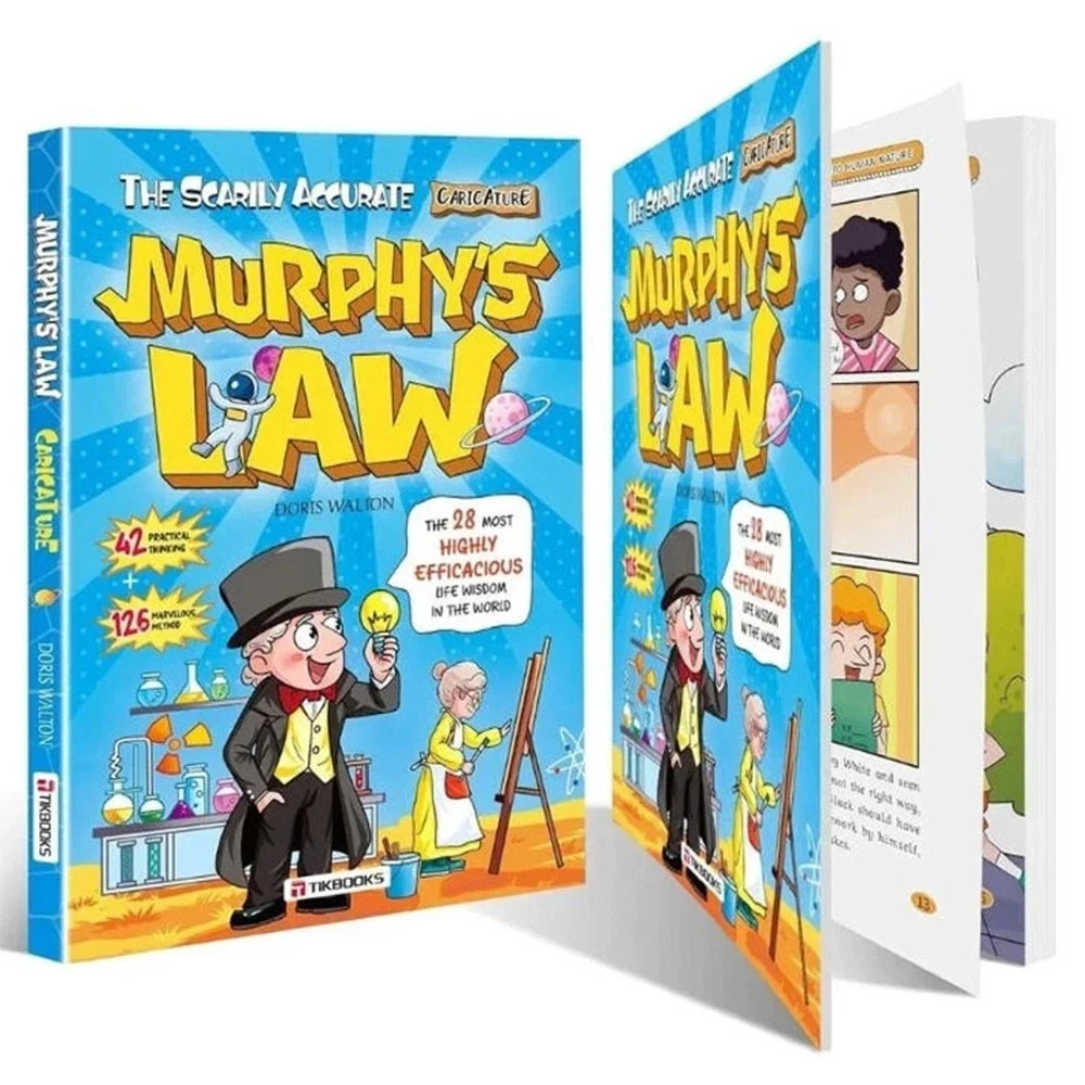Murphy’s Law Illustrated Book 128 Pages Paperback Fun Learning Kids Gift USA