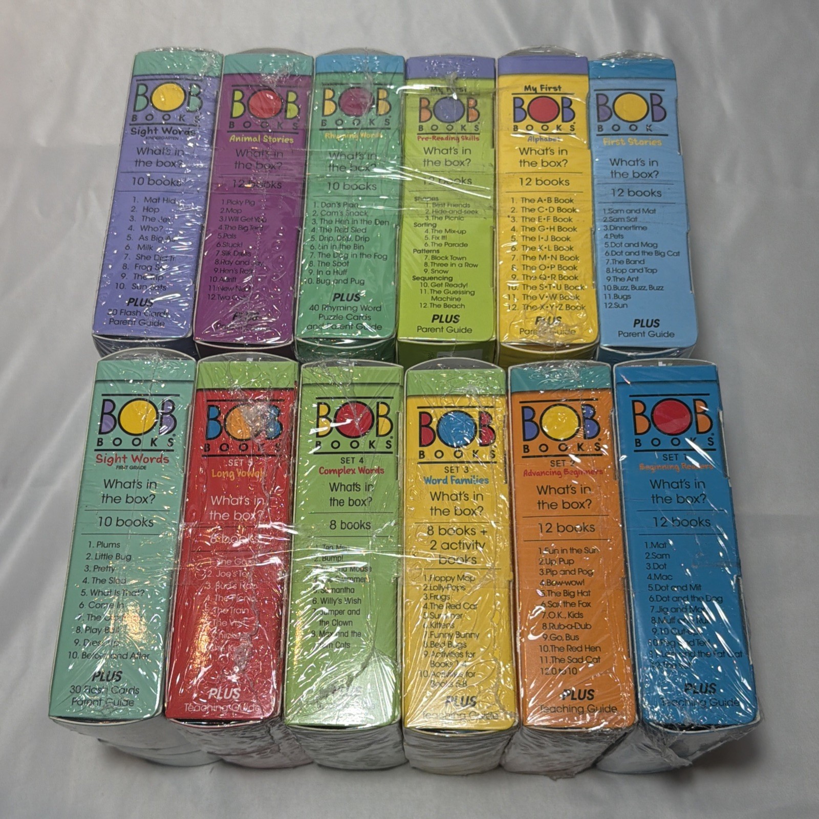 Bob Books Complete Sets Collection 12 Sets- Set 1, 2, 3, 4, 5, & More Paperback