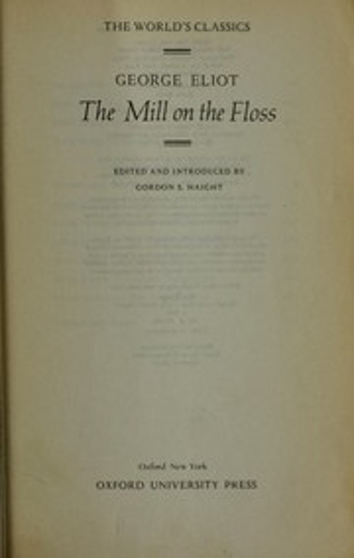 The Mill on the Floss Paperback George Eliot