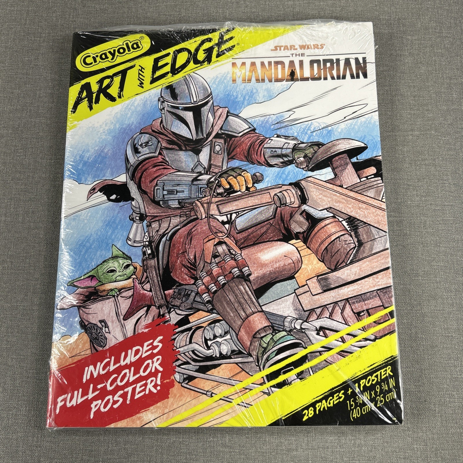 Star Wars The Mandalorian 28 Pages + 1 Poster Sealed New Crayola Art With Edge