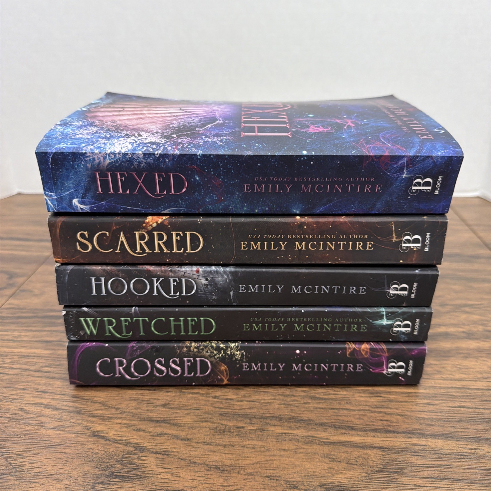 Emily McIntire Never After Series 5 PB Lot Hexed Scarred Hooked Wretched Crossed