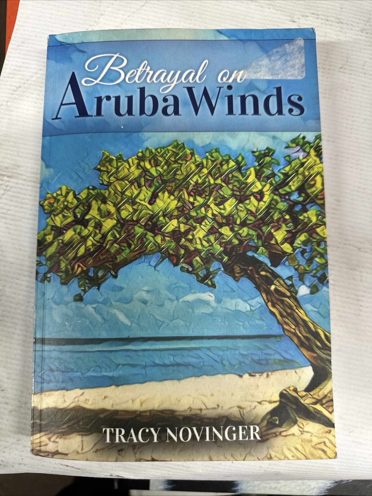 Betrayal on Aruba Winds by Tracy Novinger (English) Paperback Book SIGNED 1224a