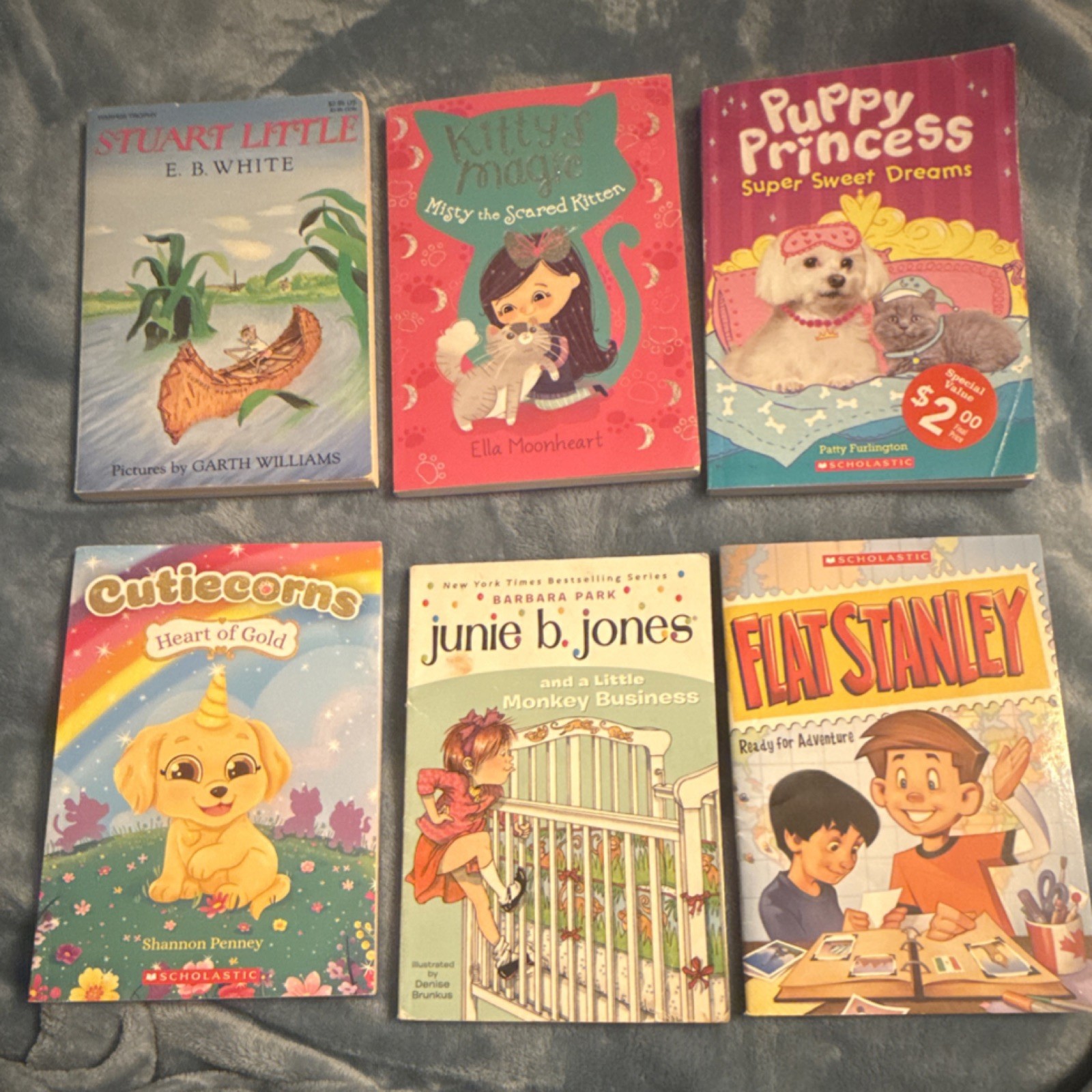 Children’s Book Lot Bundle of 6 Soft Cover Girl Boy Kid Youth Unisex