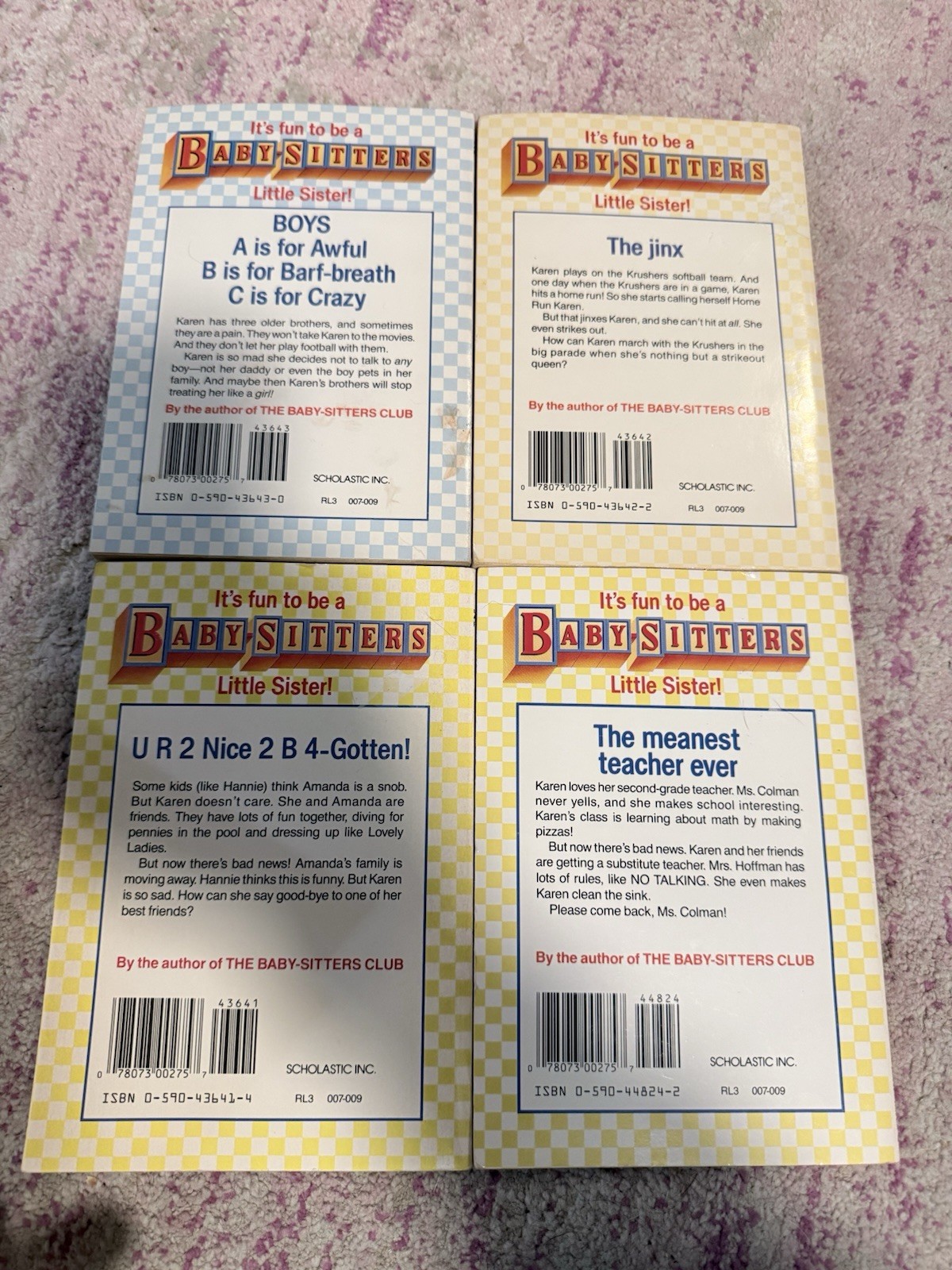 Lot of 29 Babysitters Little Sister Books, Little Apple Scholastic – No Repeats