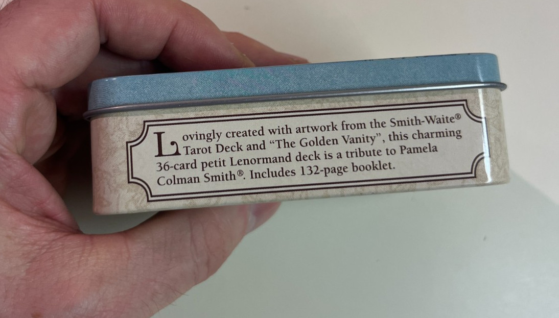 Pixie’s Astounding Lenormand 36-Card Deck Guidebook, Edmund Zebrowski in Tin Box