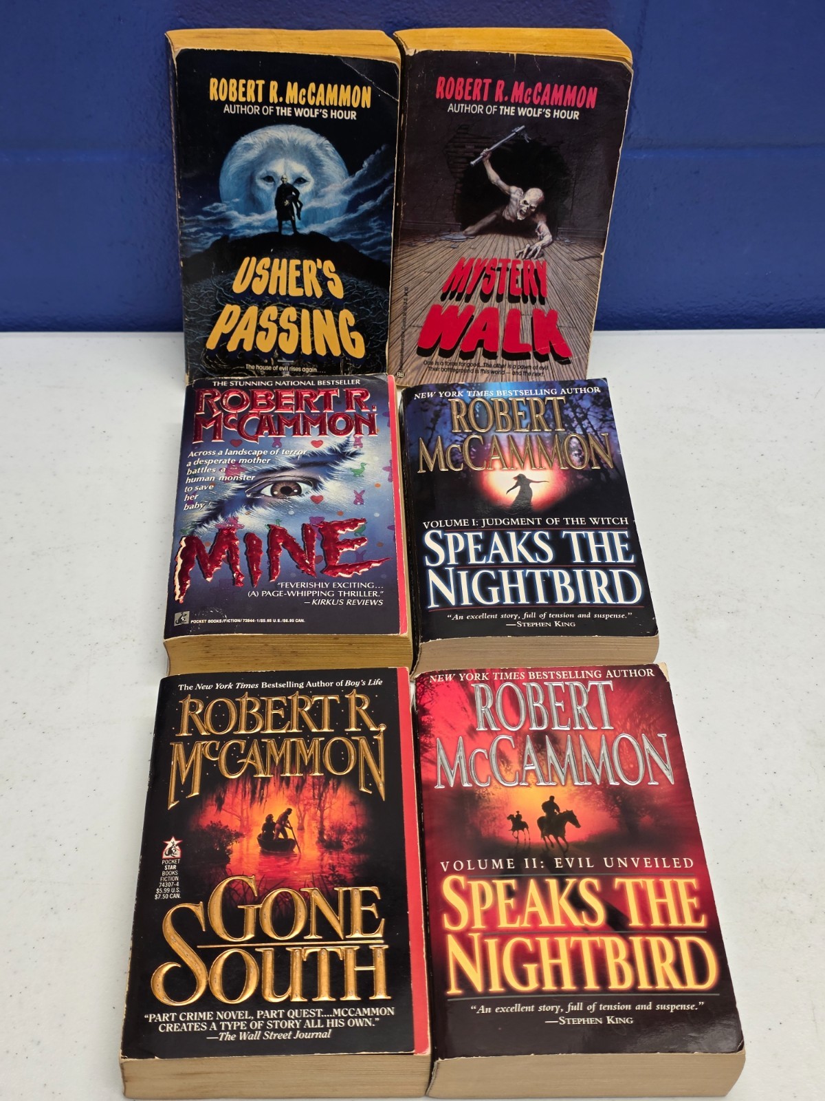 Lot of 6 – Robert R. McCammon – Gone South, Usher’s Passing, Speaks the Nighbird