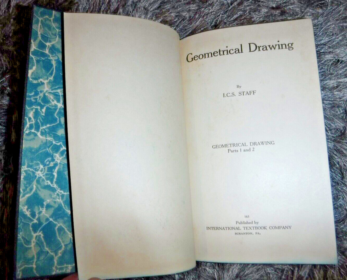 GEOMETRICAL DRAWING BY I C S STAFF -GEOMETRICAL DRAWING PARTS 1 & 2 1930 VINTAG