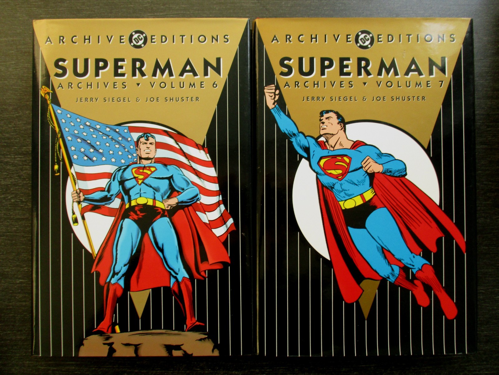 Archive Editions Superman Archives volumes 1-4 & 6-7 Hardcover w/dj VG