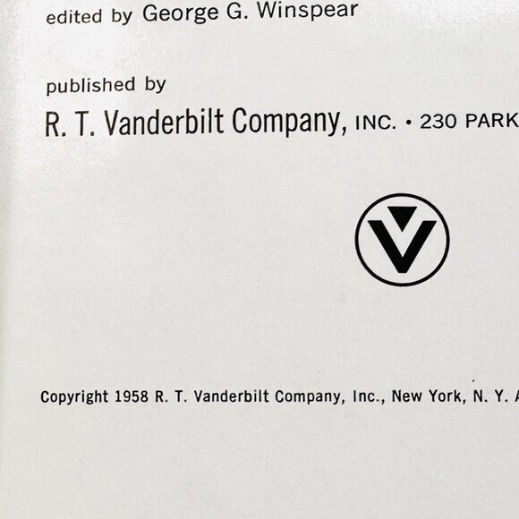 The Vanderbilt Rubber Handbook 1958 – 620 pages – Very good vintage condition