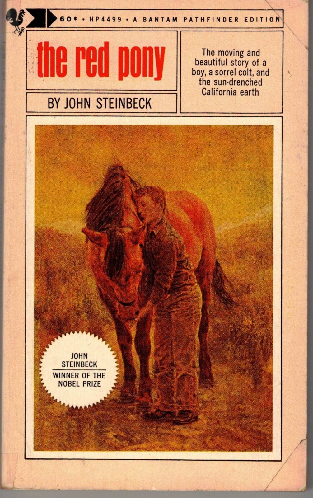 The Red Pony, John Steinbeck Bantam Pathfinder Paperback HP4499 35th printing