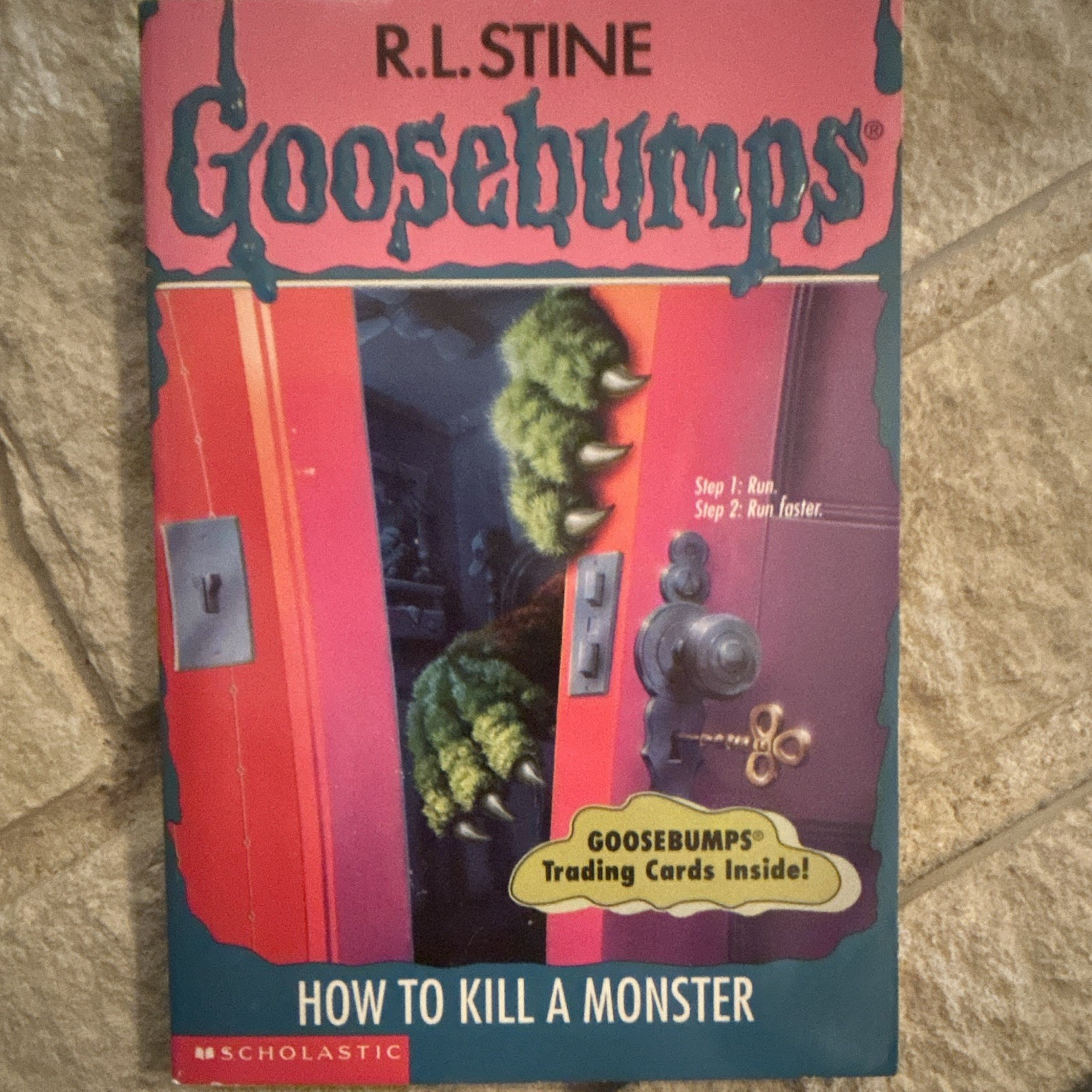 R.L. Stine Goosebumps How to Kill a Monster PB Scholastic 1996 1st Cards