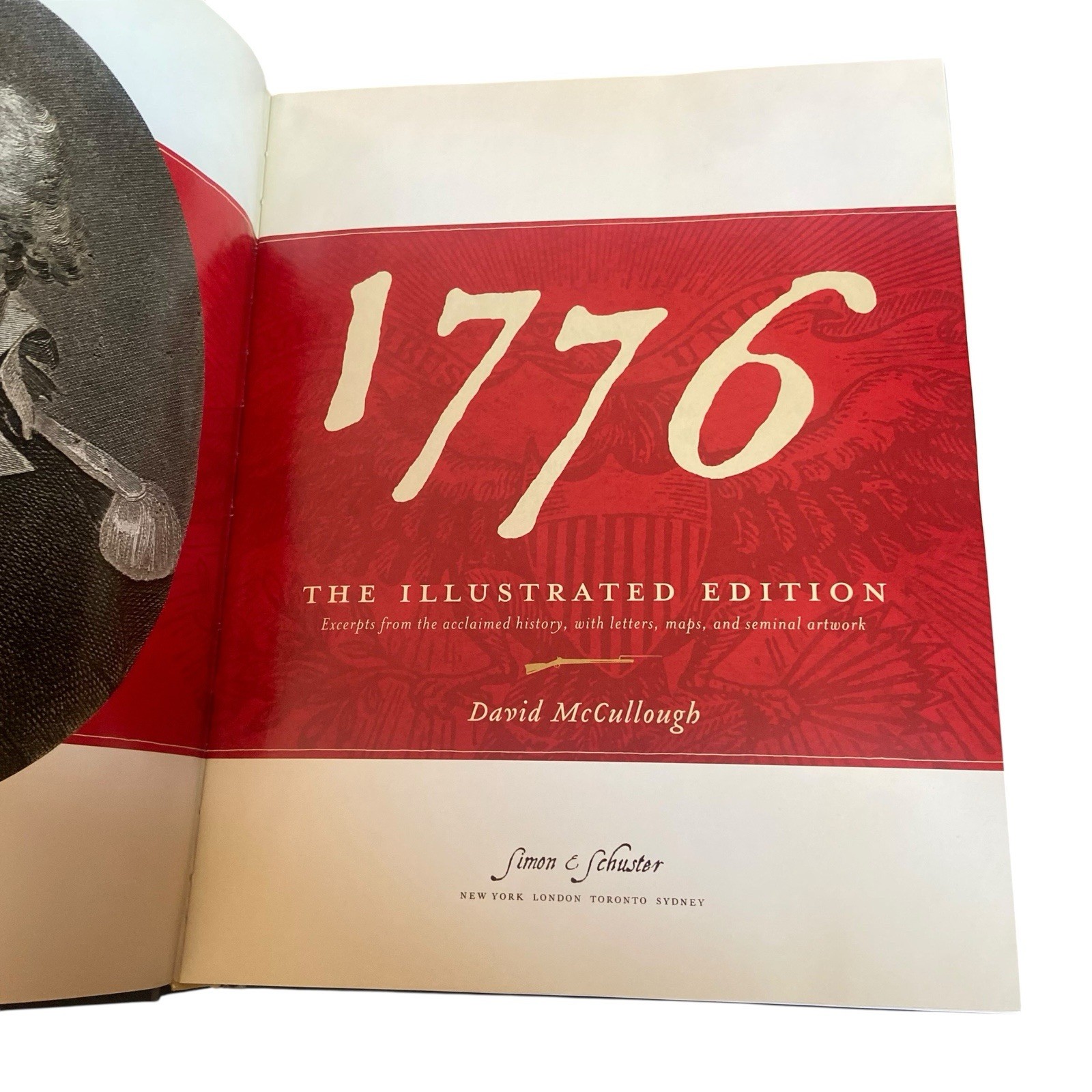 1776: The Illustrated Edition Parchment Documents Sealed David McCullough Large