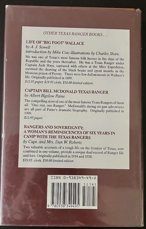 Border Boss Captain Boss Captain John R. Hughes- Texas Ranger by Jack Martin