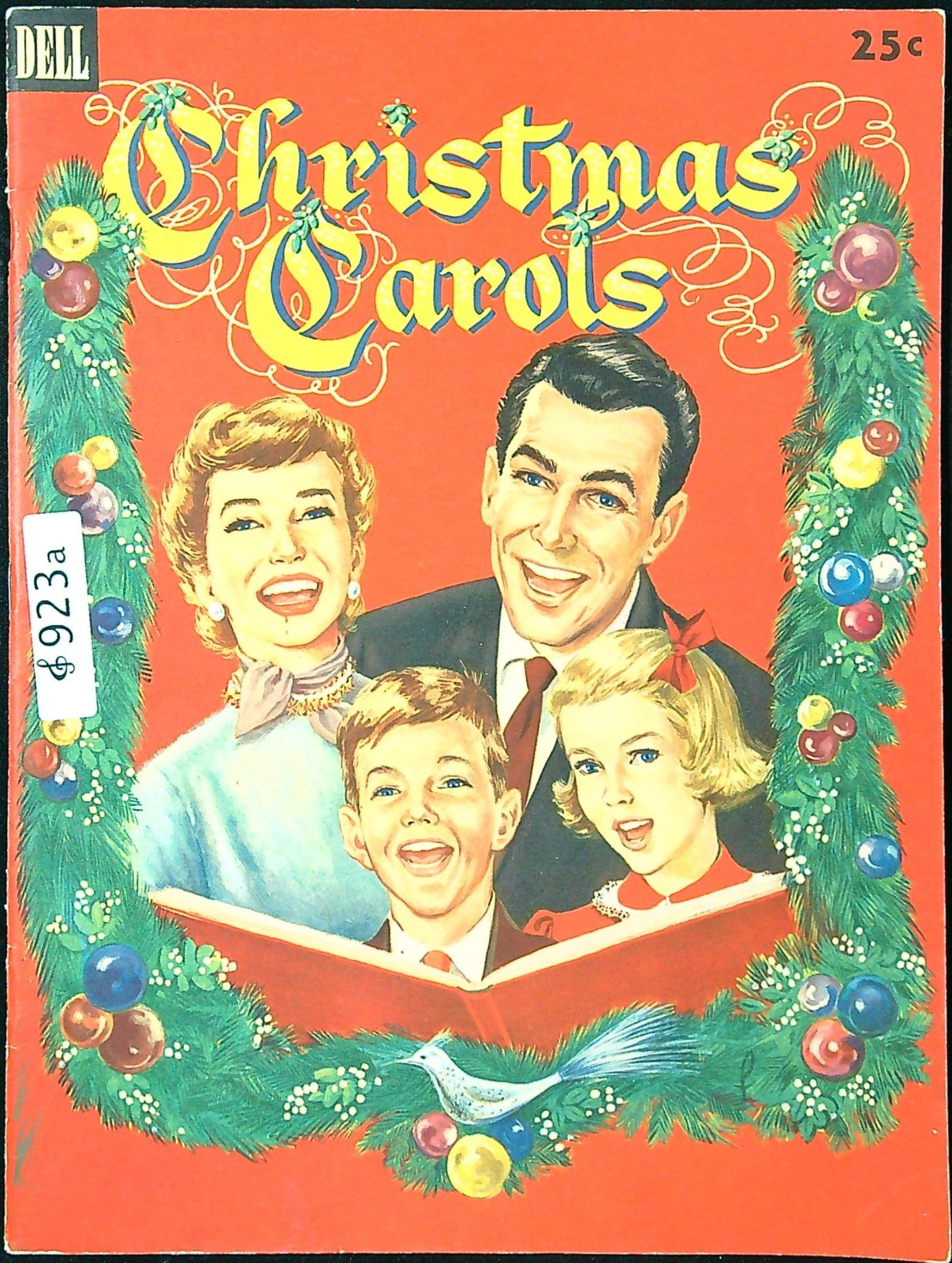 Dell Christmas Carols Vintage Illustrated Holiday Music Book Karl Schulte 923a