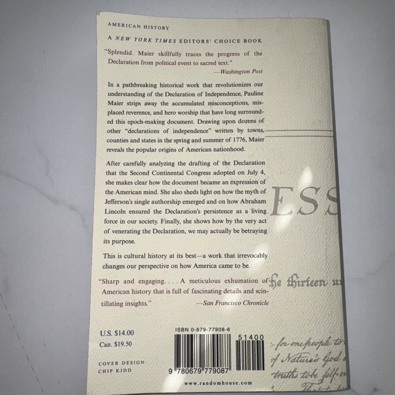 American Scripture : Making the Declaration of Independence by Pauline Maier…