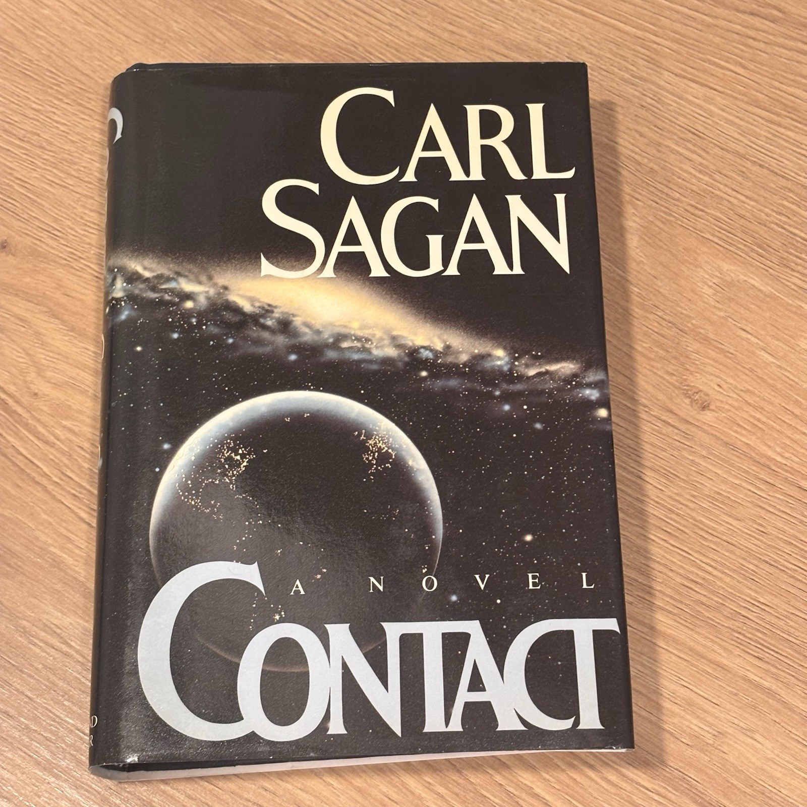 Carl Sagan Contact 1985 Hardcover 7th Printing Dust Jacket Excellent Condition