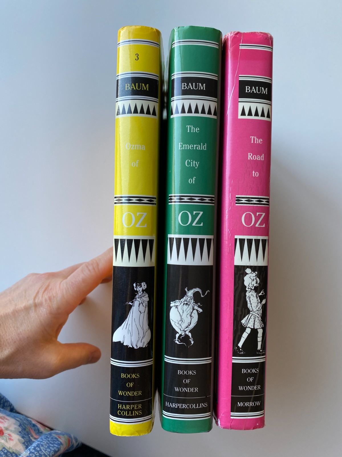 OZ HCDJ LOT 3~Books Wonder~BAUM~Emerald City~Road~Ozma~