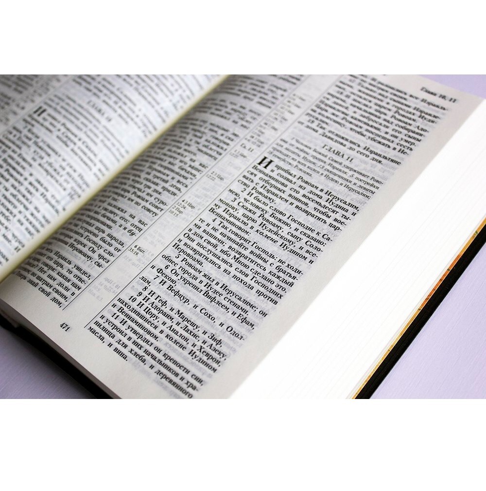 Bible in Russian Библия синодальный перевод 13.5х18.5 см