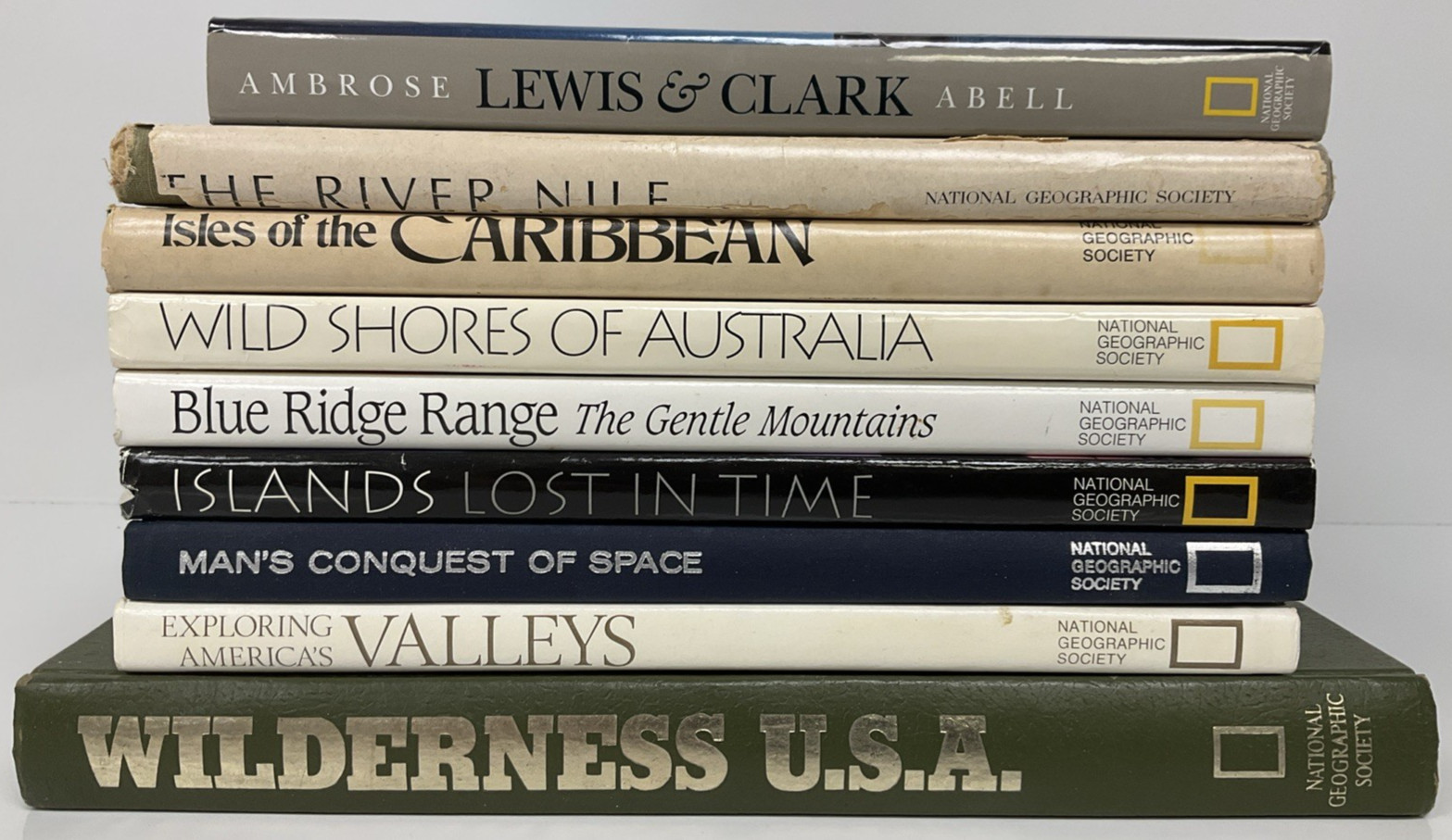 National Geographic Book Lot of 9 HC Nature Travel History